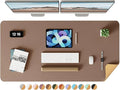 YSAGi Double-Sided Desk Pad, Leather Desk Mat, Eco Cork Desk Pad Protector by YSAGi