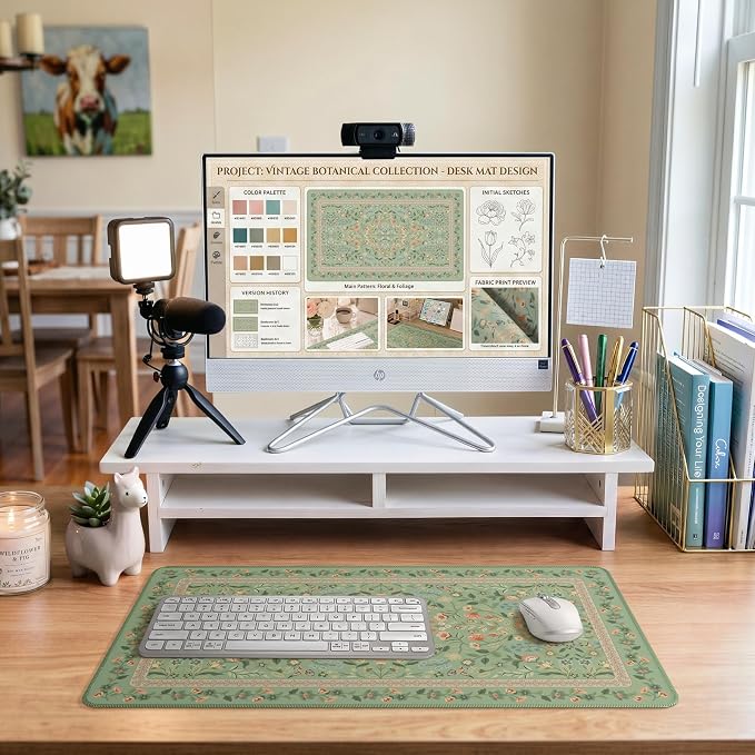 iCasso Aesthetic Flower Mouse pad - Image 8