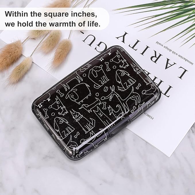 ELFISH Mini RFID Aluminum Wallet Credit Cards Holder Business Card Case Metal - Image 6