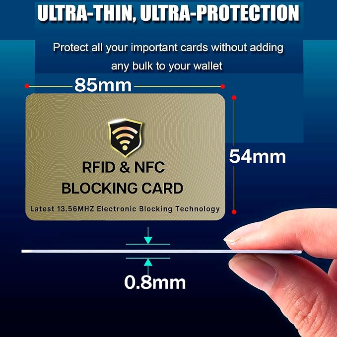 SaiTech IT RFID Blocking Card, 10 Pack Entire Wallet Purse Shield - Image 2