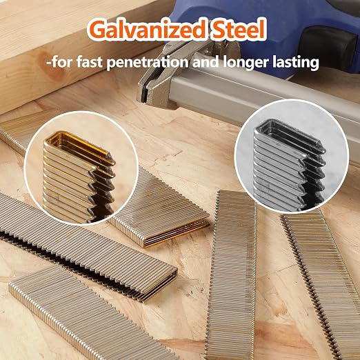 1000-Count 1/2 Inch Length, 18 Gauge 1/4 Inch Narrow Crown Staples, Heavy Duty - Image 3