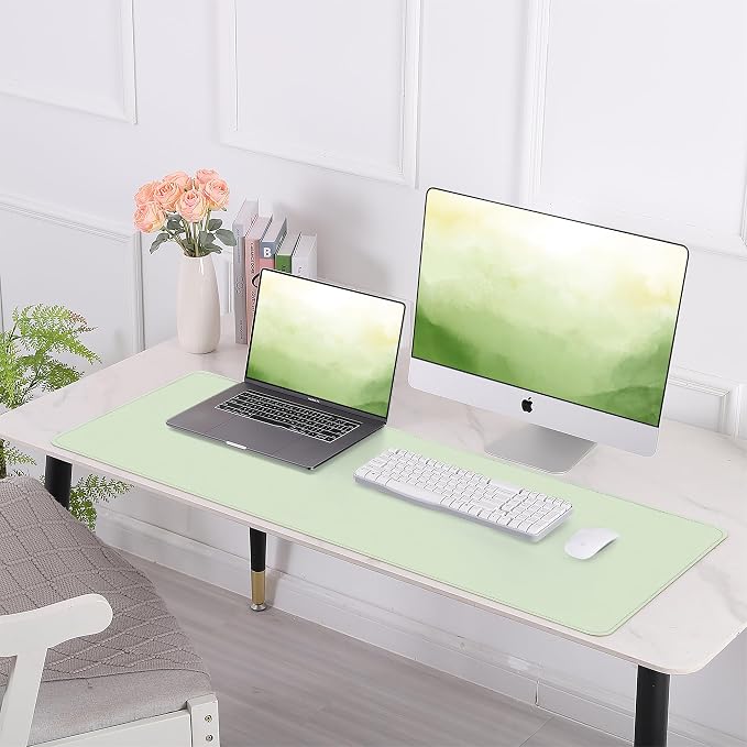 AFIING Cork Desk Mat 47" x 23.6", Dual-Sided Natural Cork & PU Leather Desk Pad - Image 6