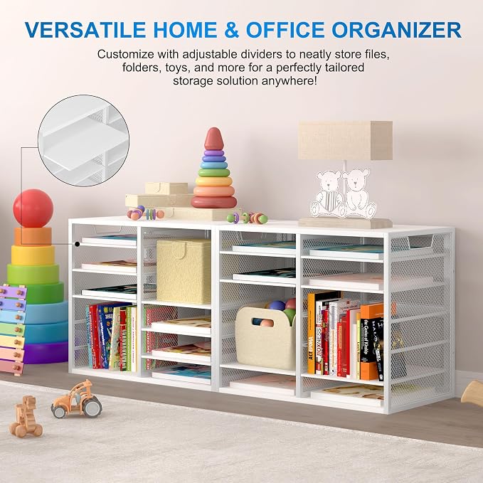 Mail Sorter for Desk, Countertop Literature Organizer, Student Mailbox for - Image 5