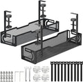 2Pack Under Desk Cable Management Tray, No Drill Mesh Desk Cable Tray, Wire by Unknown