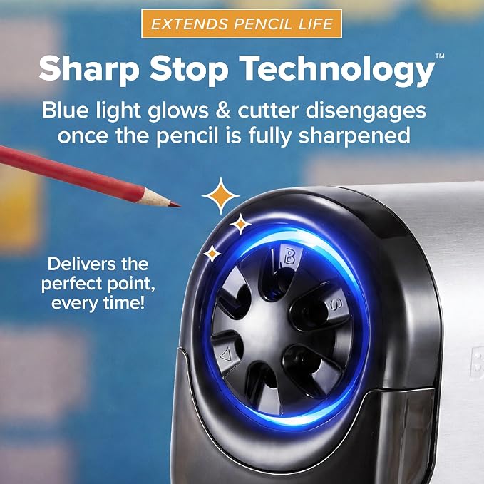 Bostitch Office QuietSharp Electric Pencil Sharpener, Sharpens Standard & - Image 7