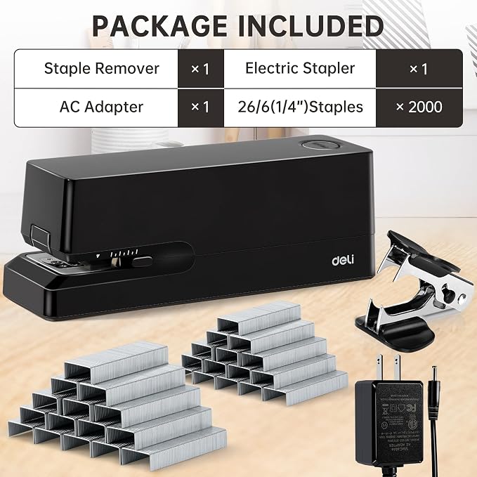 Deli Electric Stapler, Automatic Staplers - Image 7