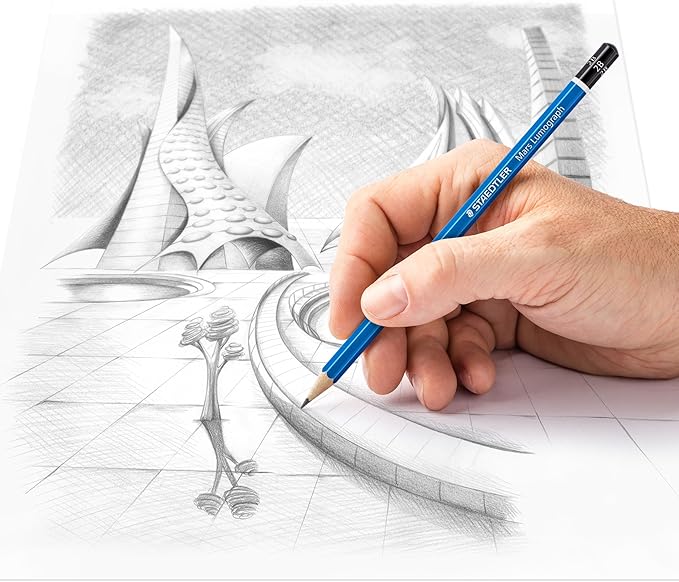 STAEDTLER Mars Lumograph 2B Graphite Art Drawing Pencil, 6 Pencils - Image 3