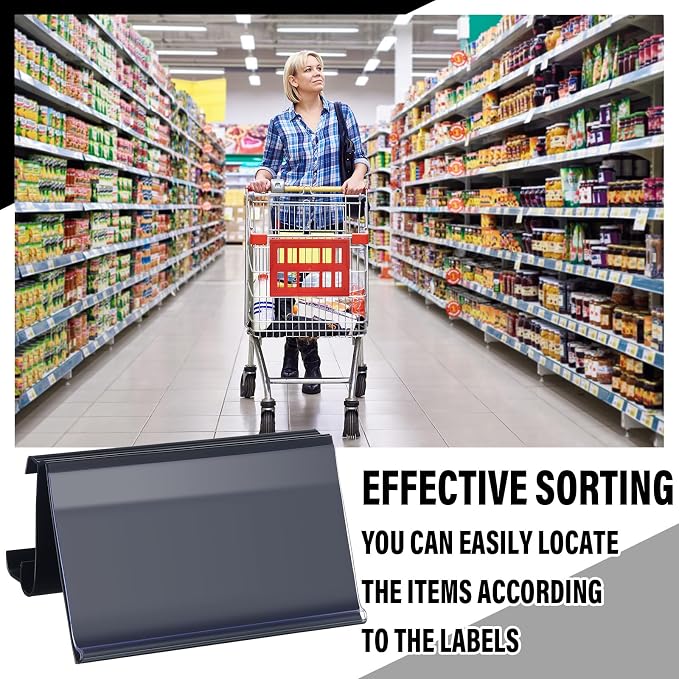 Kathfly 100 Pcs Wire Shelf Label Holders Compatible - Image 5