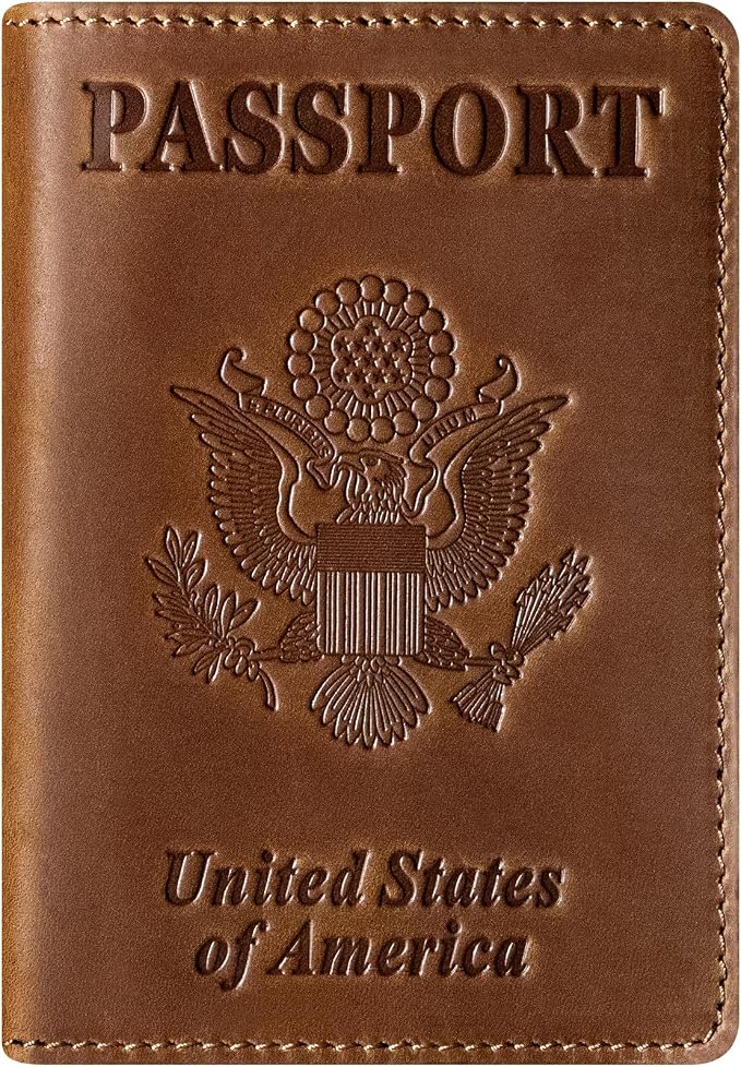 BIAOTIE Premium Leather Passport Holder Covers, Rfid Travel Wallet Passport by BIAOTIE