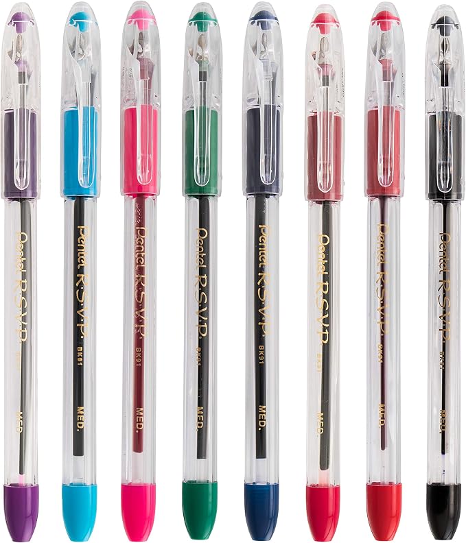 Pentel RSVP Ballpoint Pen, Medium Line - Image 6
