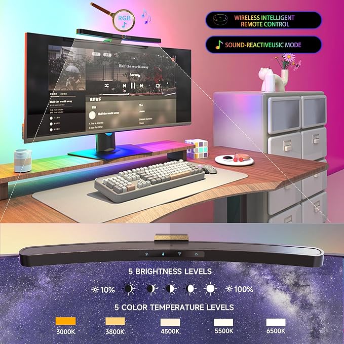ONWAY Curved Monitor Light Bar - Image 4
