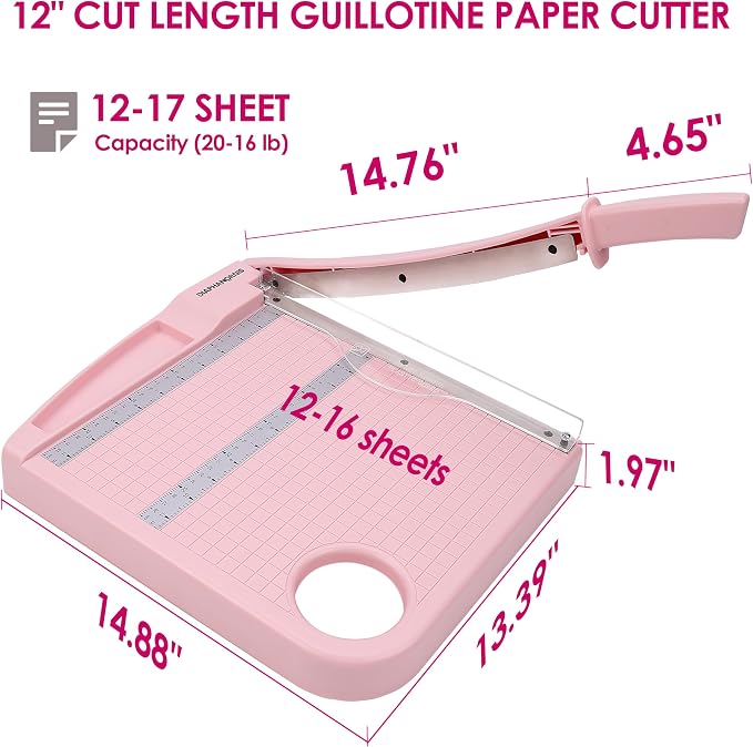 12" Paper Cutter, Precision Cut - Image 3