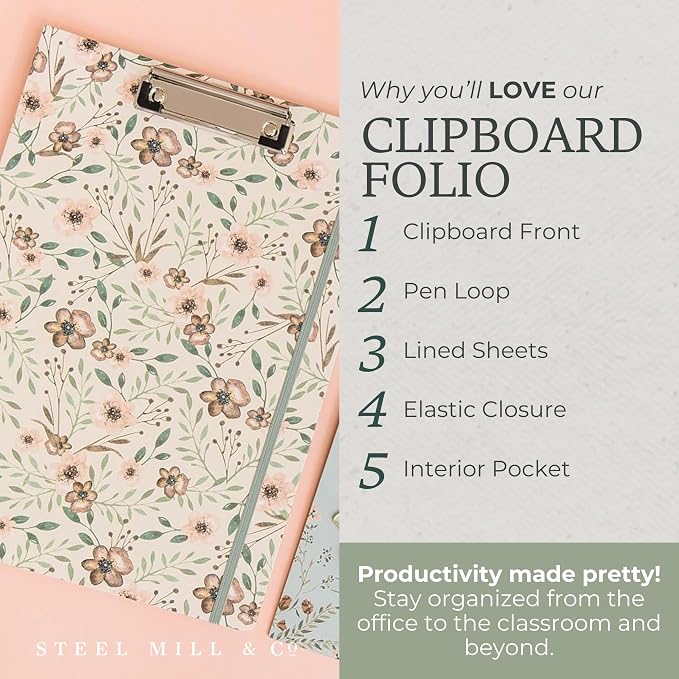 Steel Mill & Co. Cute Clipboard Folio - Image 3