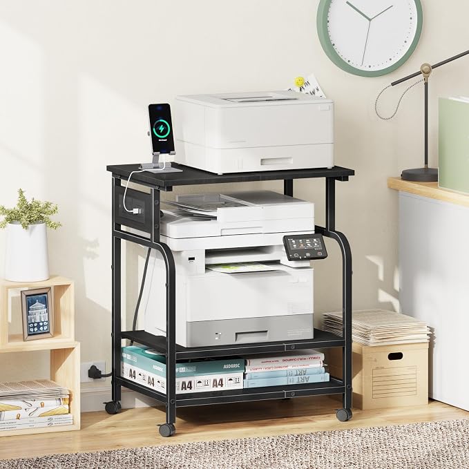 YAOHUOO 3 Tier Large Printer Stand - Image 2