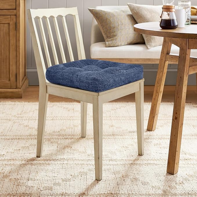 downluxe Chair Cushions for Dining Chairs 4 Pack, Tufted Indoor Chair Pads - Image 7