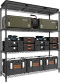 M MZG 2800LBS 59" W 4 Tiers Storage Shelves Load, Metal Shelving Wire Metal by MEIGAOPLASTICANDMETALHKCOLIMITED