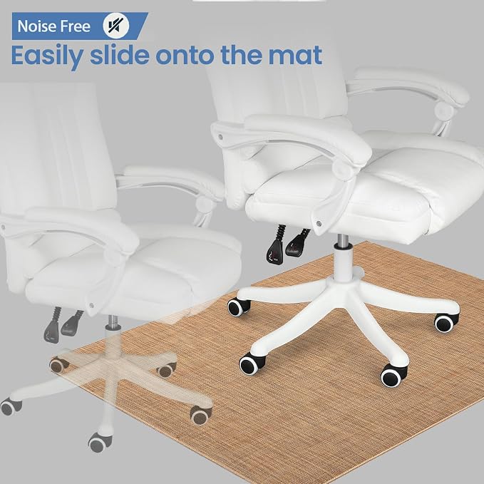 Chair Mat for Hardwood Floor, Anti Slip, Computer Chair Desk Mat, Floor - Image 5