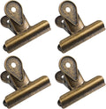 4 Pack Bulldog Clips, Vintage Metal Binder Clips Large by Unknown
