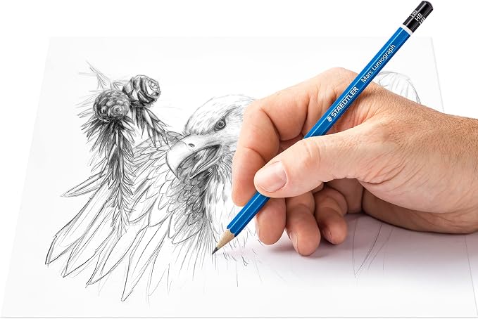 STAEDTLER Mars Lumograph Graphite Artist Sketching Set, 6 Pencils, Mini Mars - Image 7