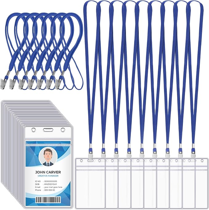Marspark 100 Pcs ID Badge Holder by Marspark