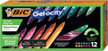 BIC Gel-Ocity Quick Dry Gel Pens, Medium Point Retractable Gel Pen, 12-Count- by BIC