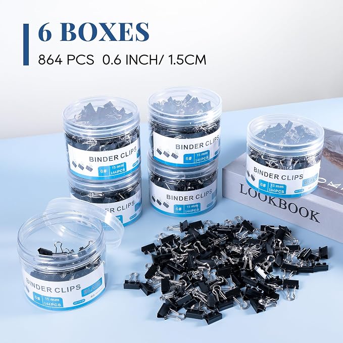 Small Binder Clips Bulk 864 PCS - Image 6