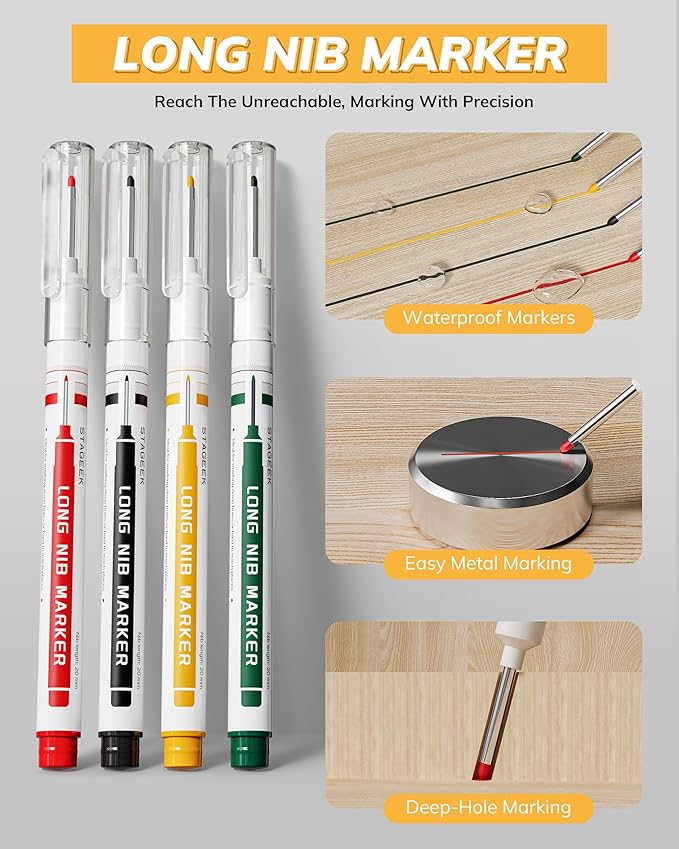 STAGEEK 4 Pack Carpenter Pencils - Image 5