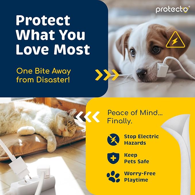 PROTECTO Heavy Duty Dog & Cat Cord Protector 10ft Long Sleeve, Easy-to-Use 3/8 - Image 3