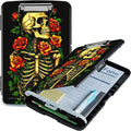 Skull Red Rose A4 Clipboard by Unknown