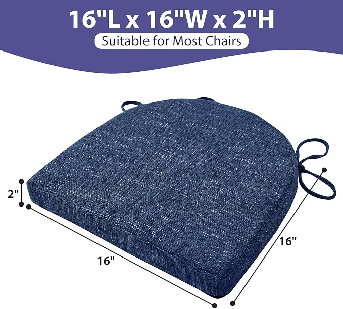 IPYNBAP Chair Cushions for Dining Chairs, Kitchen Chair Cushions, Non Slip - Image 4