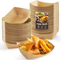 ZORRITA Small Paper Food Trays, 1 Lb, 250 Pack | Disposable, Kraft Brown Food by ZORRITA