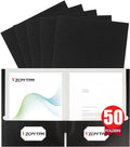 VZCPYTPM 50 Pack Black Folders by OfficeSuppliesDirect