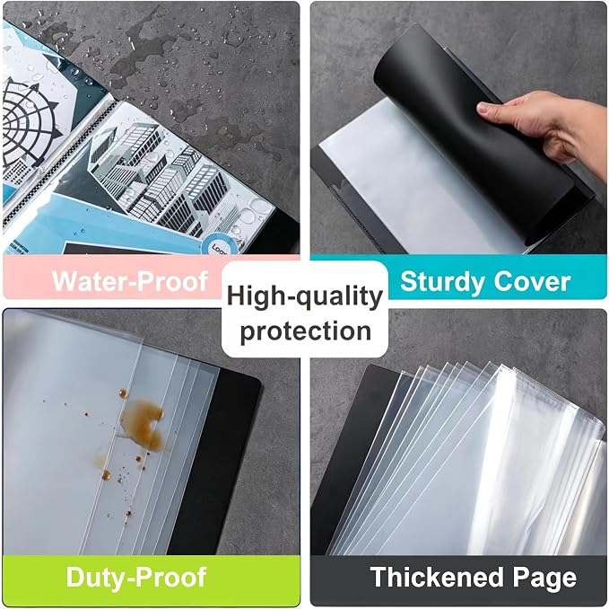 Aegero Presentation Binder 30-Pocket, Displays 60 Pages, 8.5x11 Presentation - Image 6
