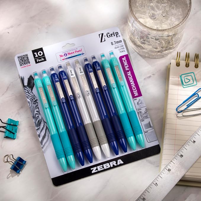 Zebra Pen, Z-Grip Mechanical Pencil, Smooth Writing, Latex-Free Grip, 0.7mm Lead - Image 3