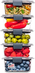 Rubbermaid Brilliance BPA-Free Food Storage Containers Multi Pack, 1.3 Cup by Unknown