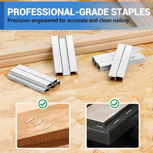 meite JT21 Staples, 3/8 Inch Galvanized Fine Wire Staples - Image 5