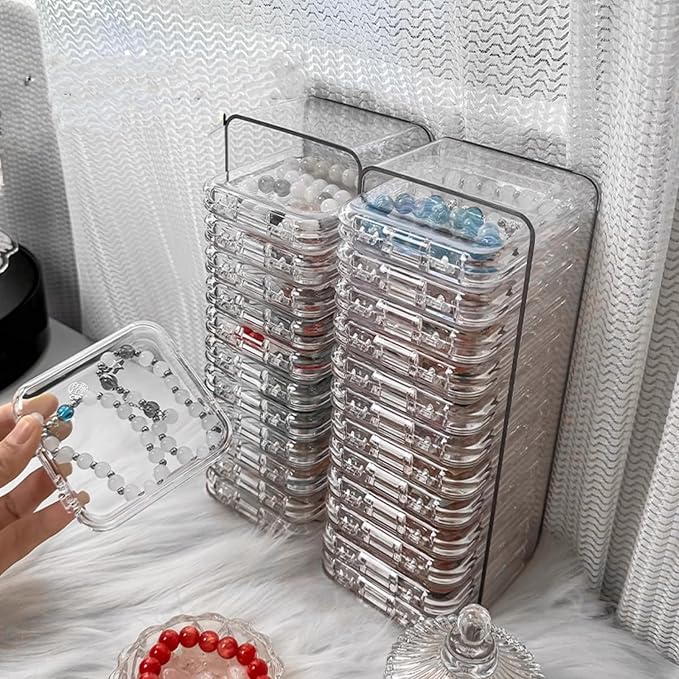 Acrylic jewelry box, crystal storage box, crystal bracelet transparent desktop by SZCYKJMY