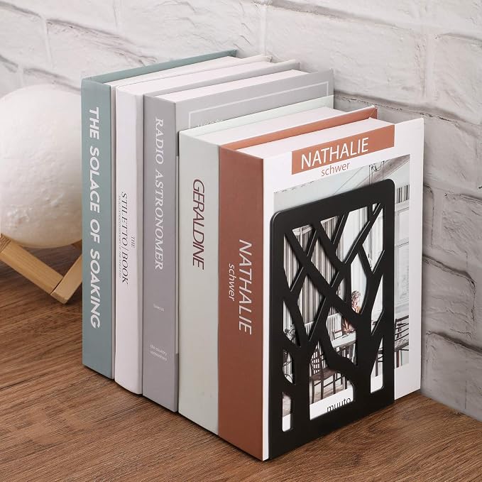 MaxGear Book Ends Tree Design Modern Bookends - Image 8