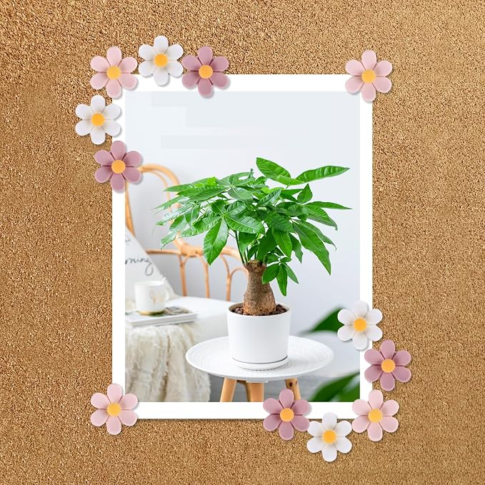 Flower Push Pins, Feature Map, Bulletin Board, Office or Home - Image 4