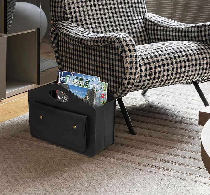 HofferRuffer Magazine Basket Holder, Foldable Magazine Rack, Document File - Image 3