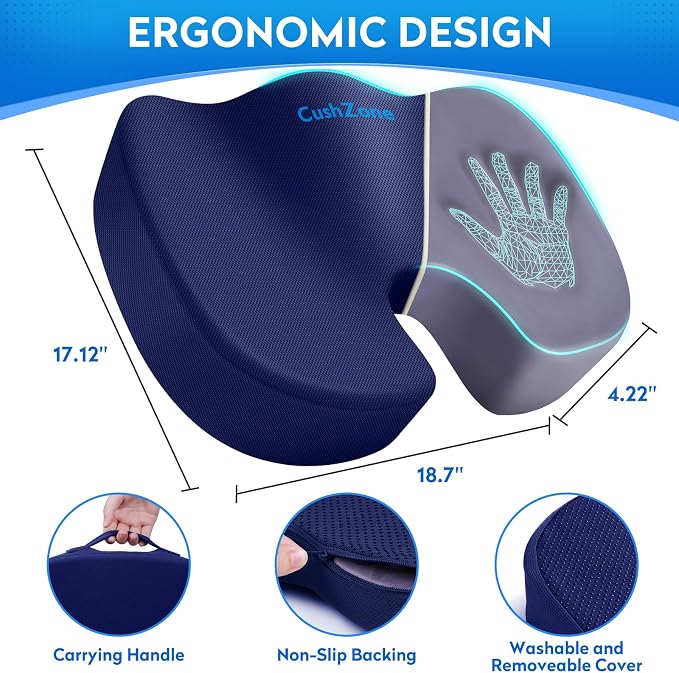 XXL Seat Cushion Office Car Seat Cushion, Memory Foam Cushion - Image 4