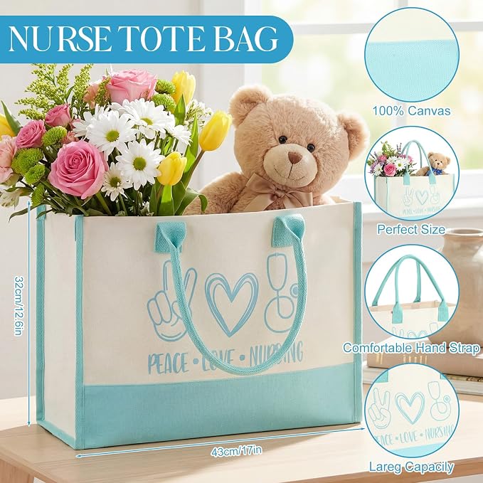 Sieral 7 Pcs Graduation Gifts for Women Nurse Appreciation Gifts Set Canvas - Image 5
