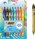 BIC Gelocity Quick Dry Ocean Themed Gel Pens, Medium Point, 8-Count Gel Pen Set by BIC