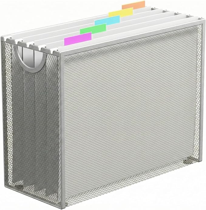 Hanging File Organizer, Letter-Size File Holder Filing Box by GoldOrcle