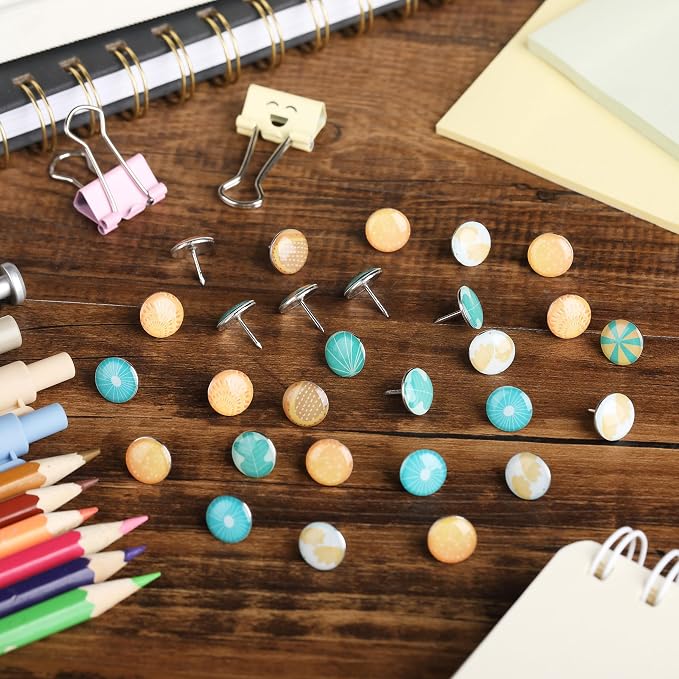 Mr. Pen- Decorative Push Pins, 8 Unique Designs, Botanic Bloom | Cute Push Pins - Image 6