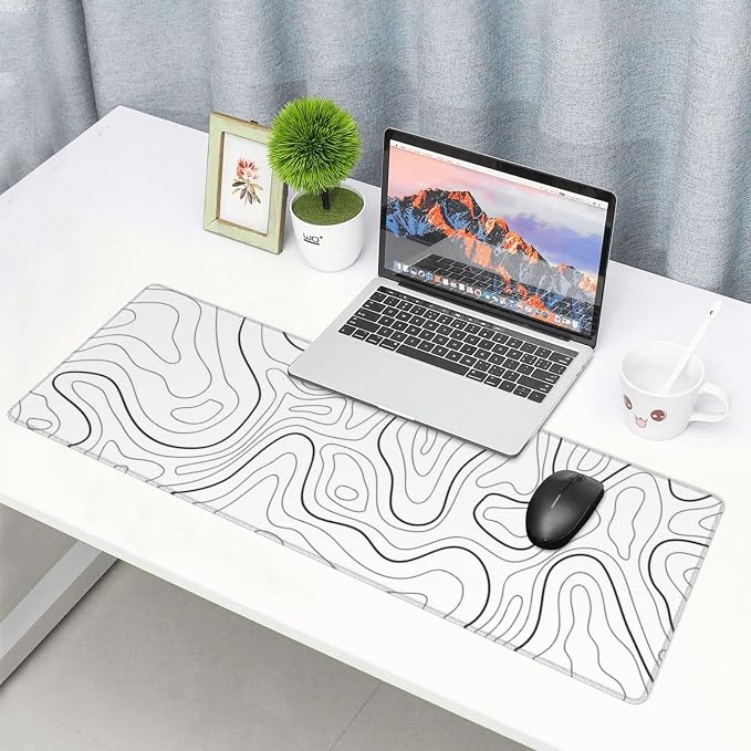 White Extended Gaming Mouse Pad - Image 7