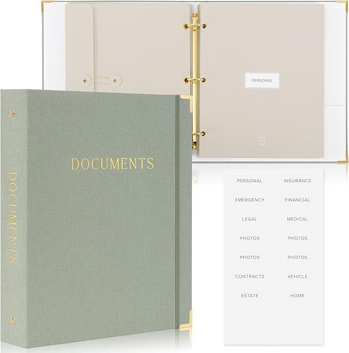 Important Document Organizer Set by ZICOTO