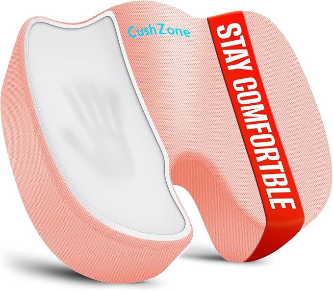 XXL Seat Cushion Office Car Seat Cushion, Memory Foam Cushion by CushZone