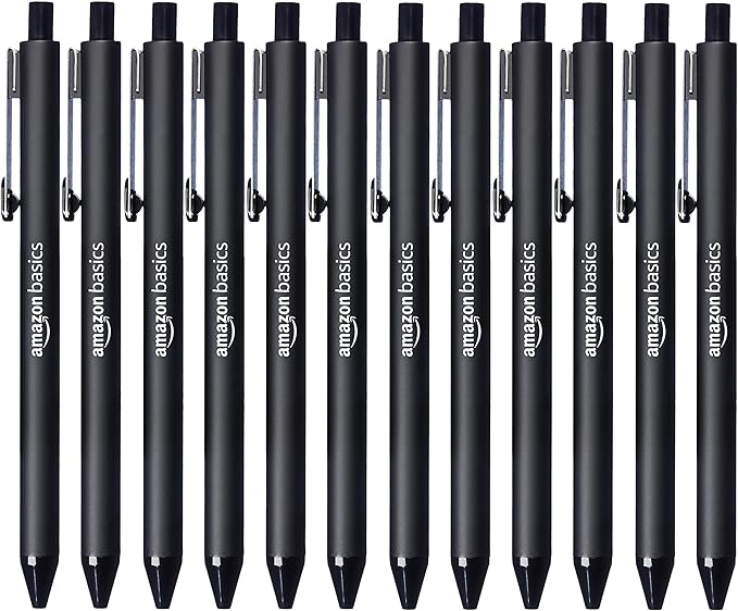 Amazon Basics Retractable Ballpoint Pens by AmazonBasics