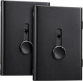 Tatuo 2 Pcs Black Business Card Holder Thumb Drive Stainless Steel Business by Tatuo